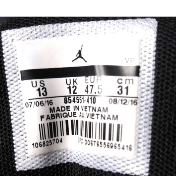 Nike Air Jordan Extra Fly Concord Basketball Shoes Men\'s Size 13 M 854551-410 main image 8